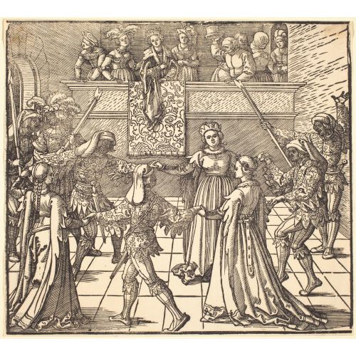 Albrecht Dürer, Meşalelerle Maskeli Dans Albrecht Dürer, Meşalelerle Maskeli Dans