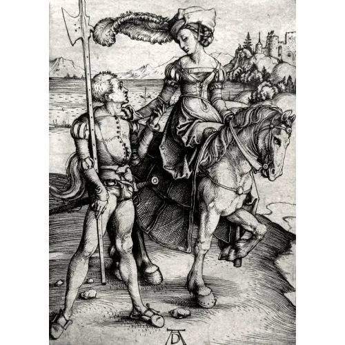 Albrecht Durer, A Lady On Horseback Renaissance Paintings Albrecht Durer, A Lady On Horseback People Canvas Prints Albrecht Dürer, A Lady On Horseback The subject of this work by