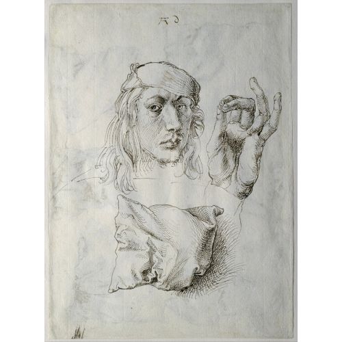 Albrecht Dürer, Otoportrem Bir El Çalışması Ve Bir Yastık Albrecht Dürer, Otoportrem Bir El Çalışması Ve Bir Yastık