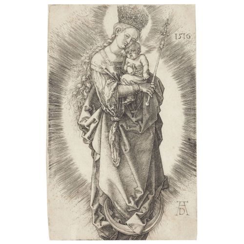 Albrecht Durer, Hilal Üzerinde Bir Yıldız Tacı Ve Bir Asa İle Bakire