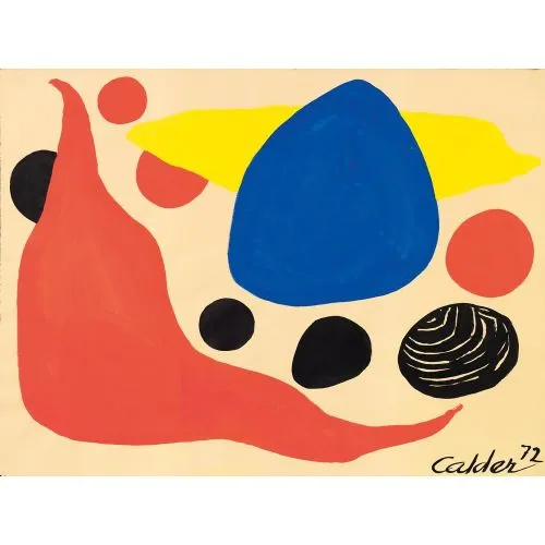 Alexander Calder, Yağ Kırmızı Bumerang Alexander Calder, Yağ Kırmızı Bumerang