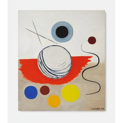 Alexander Calder Örme Soyut Alexander Calder Örme Soyut Sanat Akımları Alexander Calder ÖrgüKonu: Alexander Calderın örgü ördüğü bir tasvir.