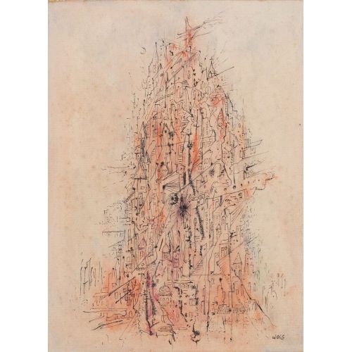 Alfred Otto Wolfgang Schulze, Katedral, 1947 Finarte Lekecilik Alfred Otto Wolfgang Schulze, Katedral, 1947 Finarte Lekecilik Sanat Akımları