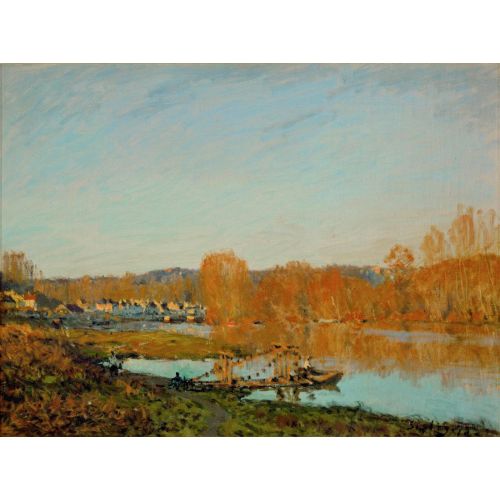 Alfred Sisley, Autumn Banks Of The Seine Near Bougival