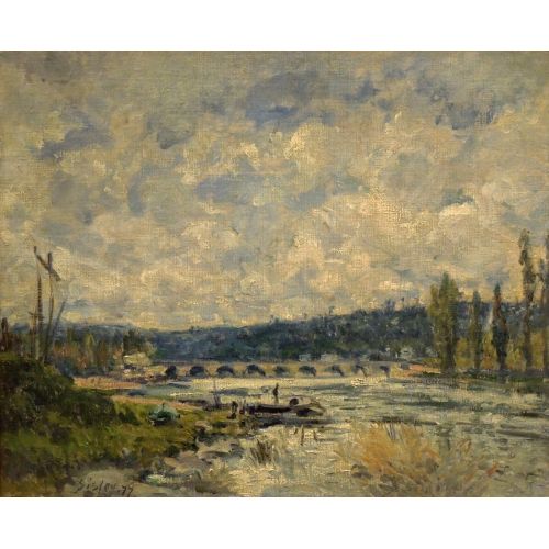 Alfred Sisley, Köprü Sevres Alfred Sisley, Köprü Sevres