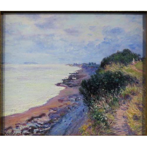 Alfred Sisley, Gece Vakti Orageux Cliff Alfred Sisley, Gece Vakti Orageux Cliff