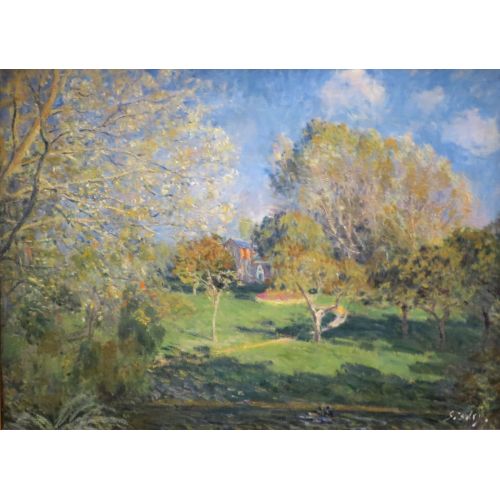 Alfred Sisley, Pushkin Tarafından Hochede Garden Montgeron