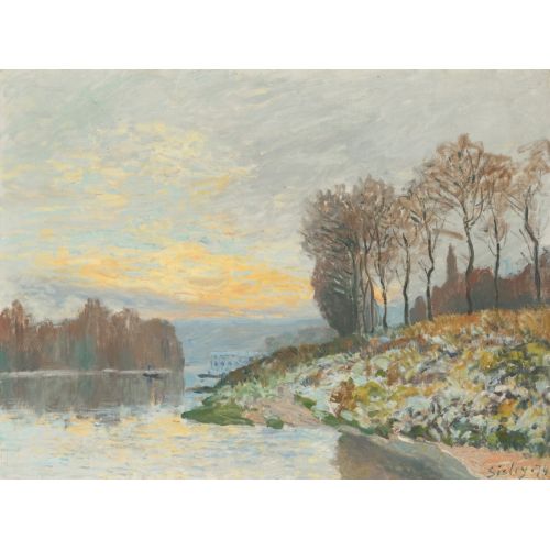 Alfred Sisley, Bougival Kış Sabahları Seine