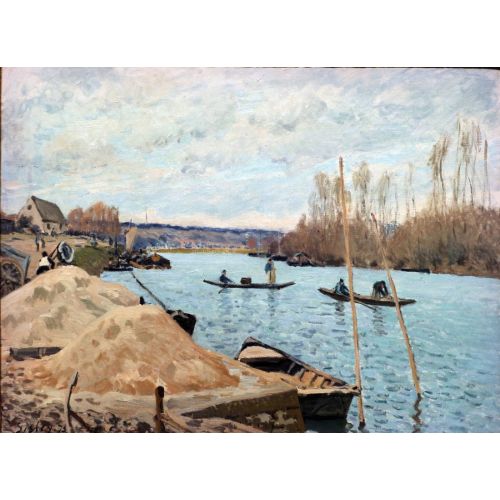 Alfred Sisley, Senna Bir Liman Marly Kum Cumuli Alfred Sisley, Senna Bir Liman Marly Kum Cumuli