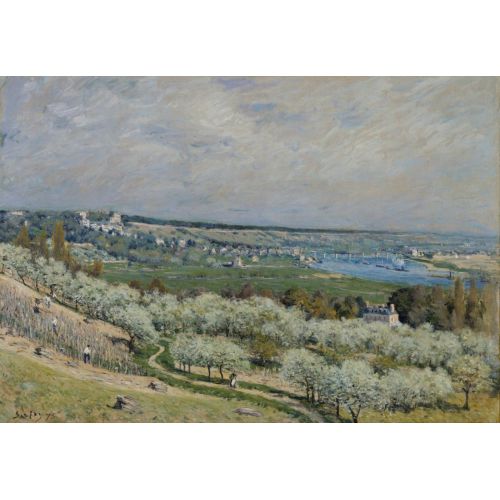 Alfred Sisley, Teras Saint Germain Spring Alfred Sisley, Teras Saint Germain Spring