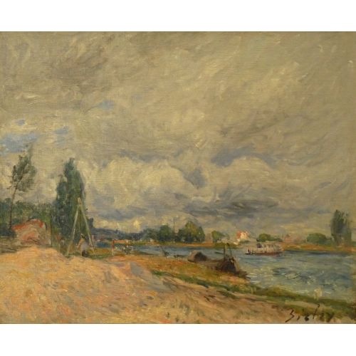 Alfred Sisley, Banks Of Seine Or Loing