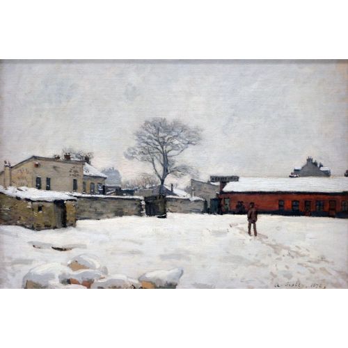 Alfred Sisley, Kar Çiftlik Avlusu Altında