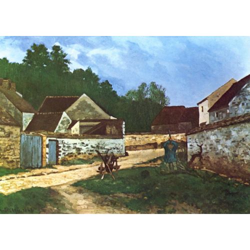 Alfred Sisley, Village Street In Marlotte