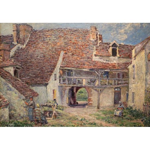 Alfred Sisley, Çiftlik Bahçesi Saint Mammes