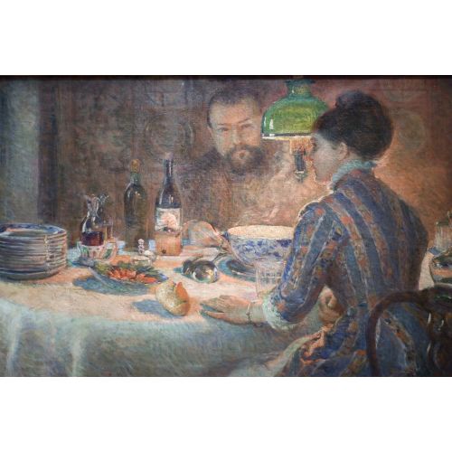 Alfred Sisley, Marie Bracquemond Lambanın Altında Alfred Sisley, Marie Bracquemond Lambanın Altında