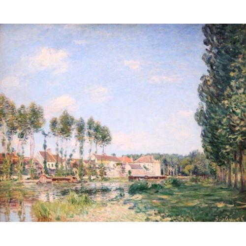 Alfred Sisley, Moret Deniz Kıyısında Loing