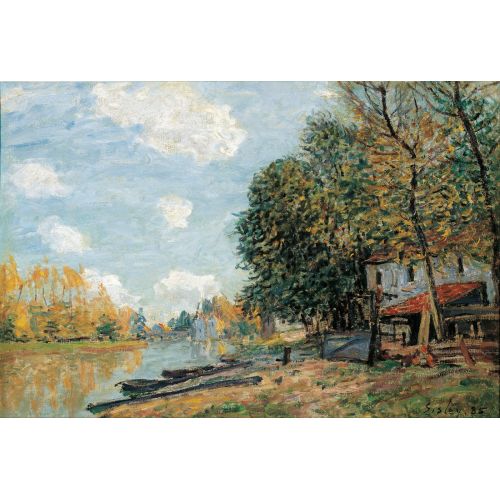 Alfred Sisley, Moret Loing Nehir Bankları Alfred Sisley, Moret Loing Nehir Bankları