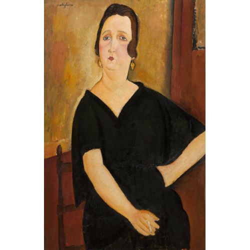 Amedeo Modigliani, Madame Amedee Woman With Cigarette