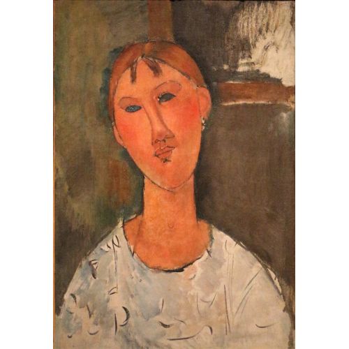 Amedeo Modigliani, Beyaz Bluzlu Kız Amedeo Modigliani, Beyaz Bluzlu Kız