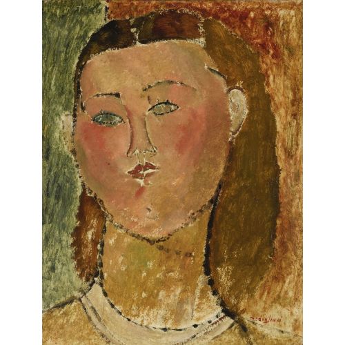 Amedeo Modigliani, Fillette A La Chevelure