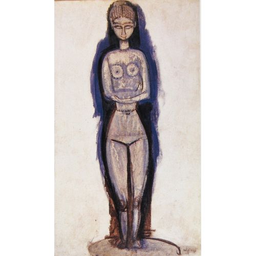 Amedeo Modigliani Ayakta Çıplak; Caryatid Çalışması