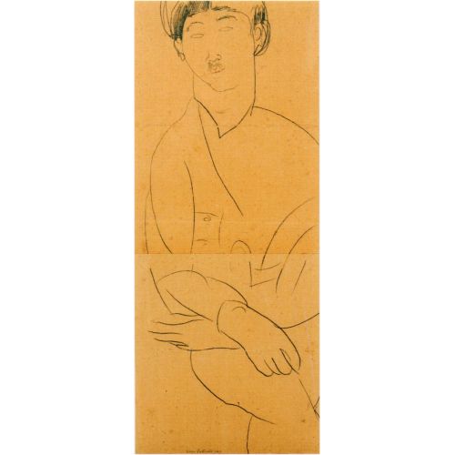 Amedeo Modigliani, Foujita Portresi Amedeo Modigliani, Foujita Portresi