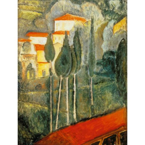 Amedeo Modigliani, Landscape In The Midi Expressionism Amedeo Modigliani, Landscape In The Midi Expressionism Art Movements Amedeo Modigliani, Landscape in the MidiAmedeo Modiglianis