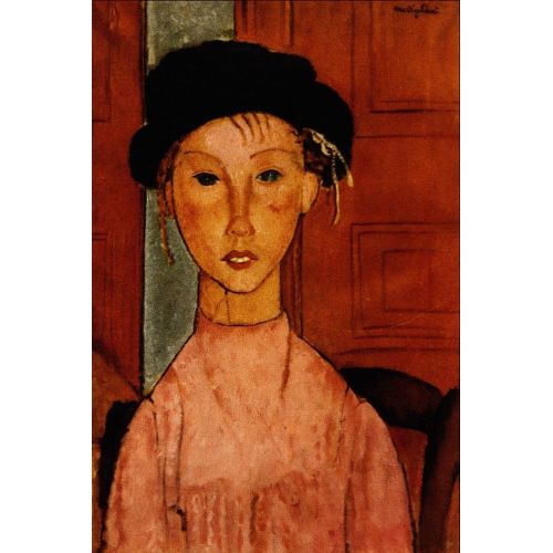Amedeo Modigliani, Young Girl In A Pink Apron Amedeo Modigliani, Young Girl In A Pink Apron