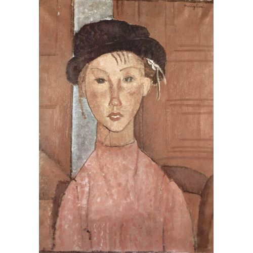 Amedeo Modigliani, Ragazza Con Cappello Amedeo Modigliani, Ragazza Con Cappello