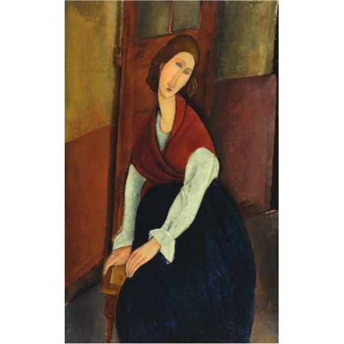 Amedeo Modigliani, Jeanne Hebuterne Portresi Amedeo Modigliani, Jeanne Hebuterne Portresi