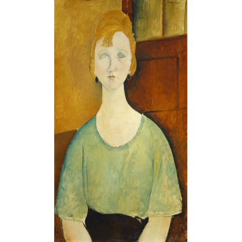 Amedeo Modigliani, Girl In A Green Blouse