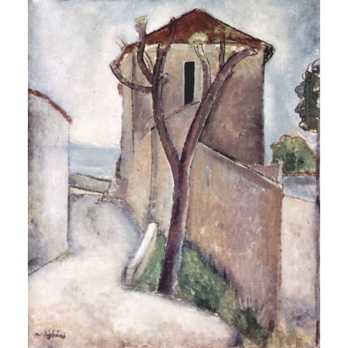Amedeo Modigliani, Ağaç Ve Ev