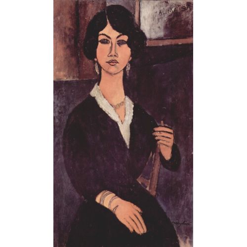 Amedeo Modigliani, Oturan Bir Kadın Portresi Amedeo Modigliani, Oturan Bir Kadın Portresi