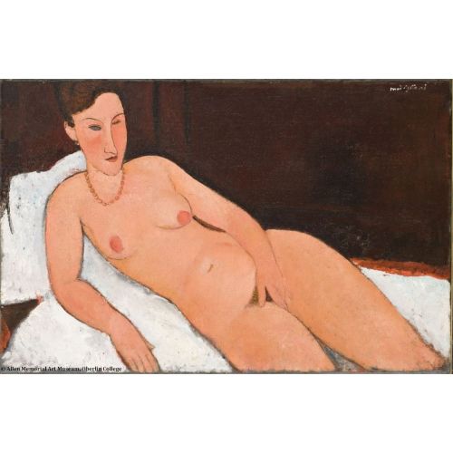 Amedeo Modigliani, Nude With Coral Necklace