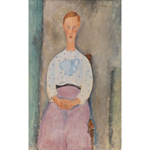 Amedeo Modigliani, Girl With A Polka Dot Blouse Jeune