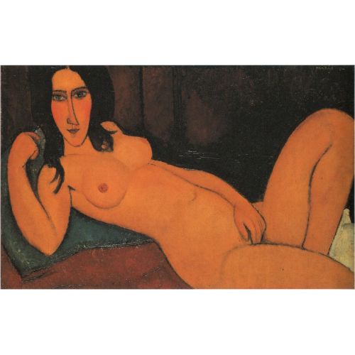Amedeo Modigliani, Reclining Nude With Hair Taken Down Amedeo Modigliani, Reclining Nude With Hair Taken Down