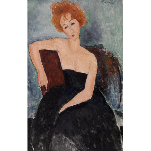 Amedeo Modigliani, Abiye Jeune Kızıl Saçlı Kız