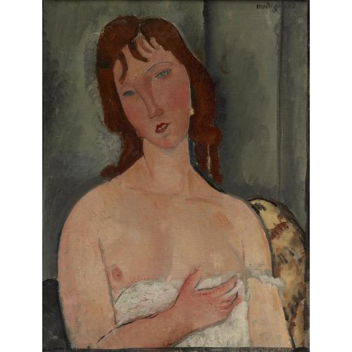 Amedeo Modigliani, Genç Bir Kadın Portresi Amedeo Modigliani, Genç Bir Kadın Portresi