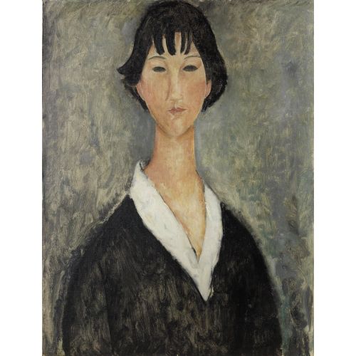 Amedeo Modigliani, Jeune Fille Aux Cheveux Noirs