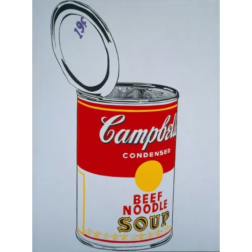 Andy Warhol, Beef Noodle Soup Pop Art Andy Warhol Beef Noodle Soup Pop Art Art Movements Andy Warhol Beef Noodle SoupAndy Warhols artwork titled Beef Noodle Soup