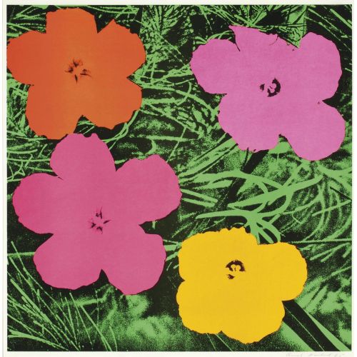 Andy Warhol, Flowers 3 Andy Warhol, Flowers 3