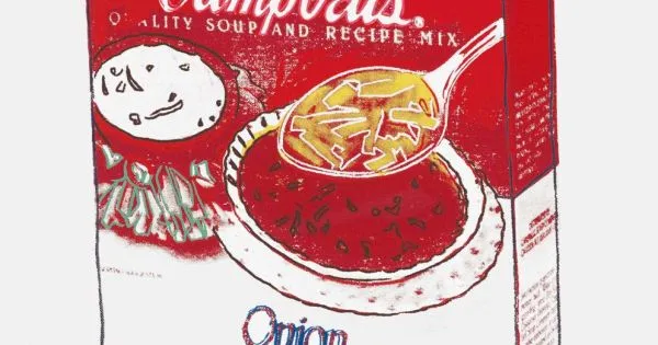 Andy Warhol Campbells Onion Soup Box | Arthipo