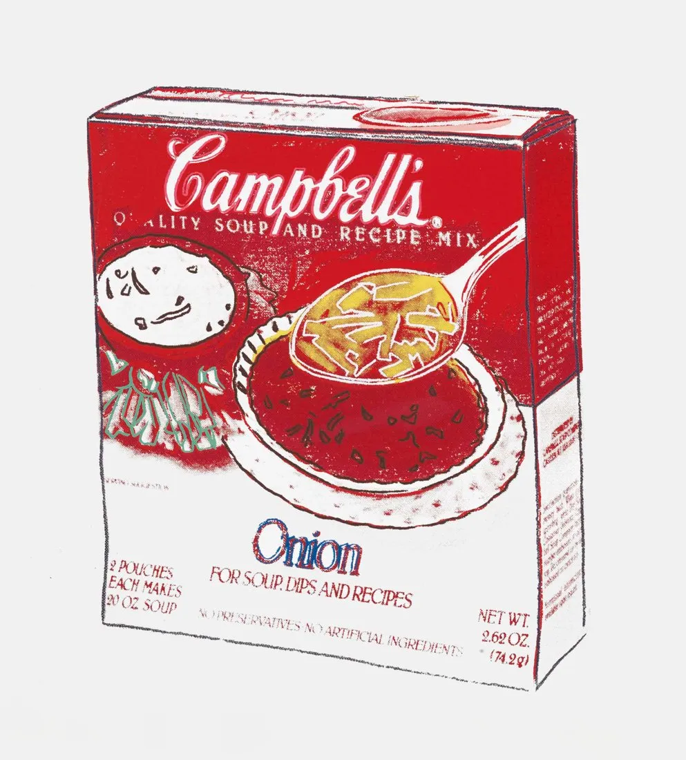 Andy Warhol Campbells Onion Soup Box | Arthipo