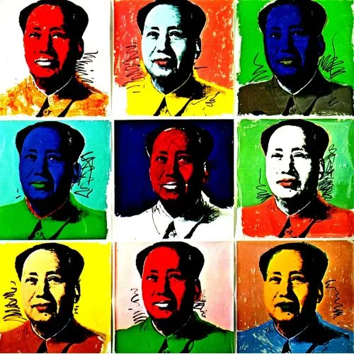 Andy Warhol, Mao Portraits Pop Art Andy Warhol Mao Portraits Pop Art Art Movements Andy Warhol Mao PortraitsThe subject of this work is Andy Warhols series of