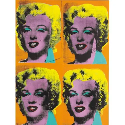 Andy Warhol Marilyns Pop Art Art Movements Andy Warhol MarilynsThis artwork by Andy Warhol depicts multiple images of Marilyn