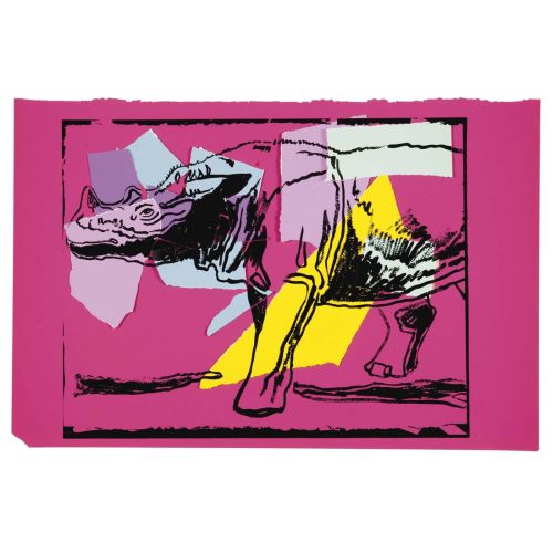 Andy Warhol, Sumatras Rhinoceros From Vanishing Animals