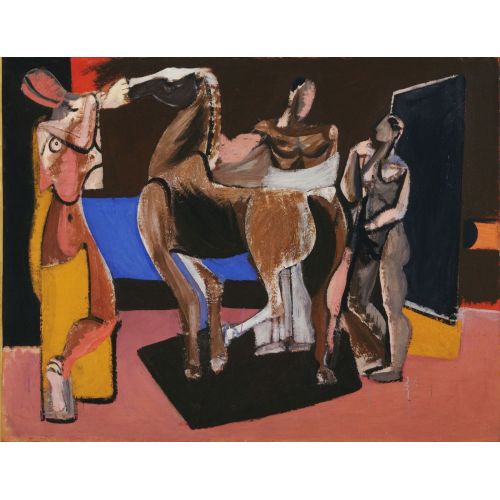 Arshile Gorky, Composition: Horse And Figures