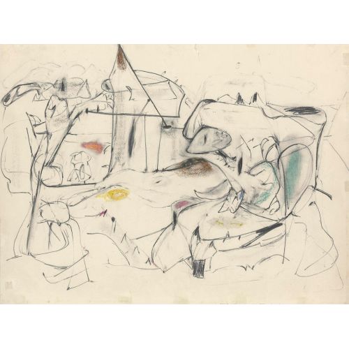 Arshile Gorky, Azap İçin Çalışma 3 Arshile Gorky, Azap İçin Çalışma 3