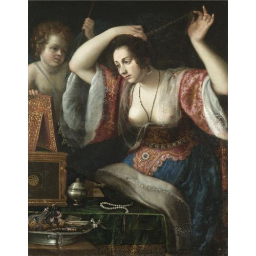Artemisia Gentileschi, Aynada Kendine Bakan Bir Kadın, Muhtemelen Tuvaletteki Venüs Artemisia Gentileschi, Aynada Kendine Bakan Bir Kadın, Muhtemelen Tuvaletteki Venüs