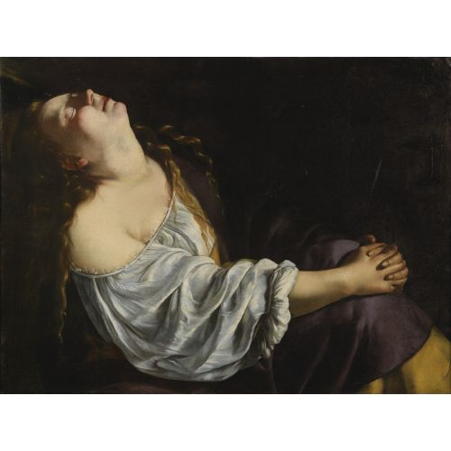 Artemisia Gentileschi, Marie Madeleine Barok Sanat Akımları Artemisia Gentileschi, Marie Madeleine, Barok, adlı tabloyu